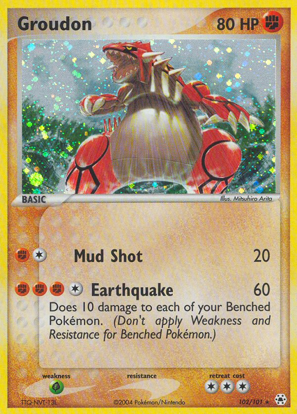 Pokemon | Groudon (102/101) [EX: Hidden Legends] | The Nerd Merchant