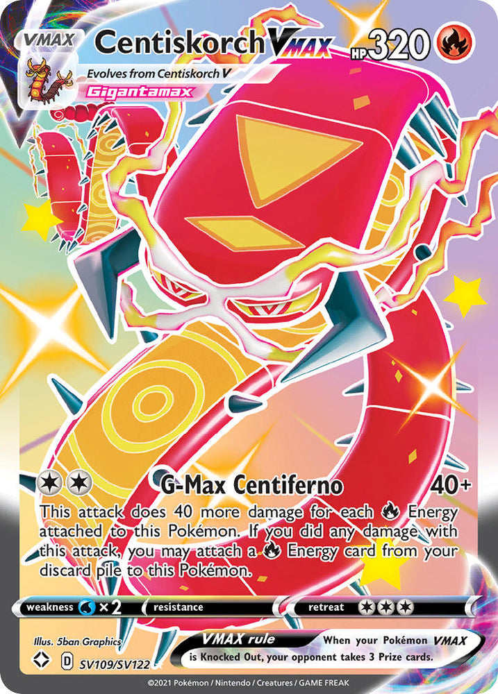 Pokemon | Centiskorch VMAX (SV109/SV122) [Sword & Shield: Shining Fates] | The Nerd Merchant