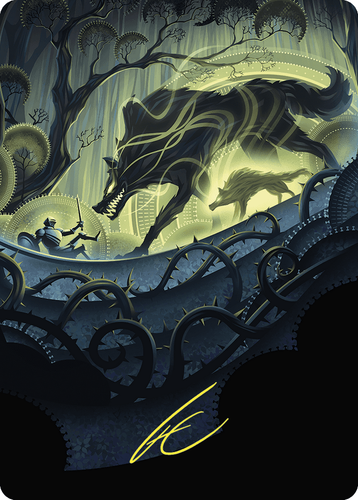 Magic | Unnatural Growth Art Card (Gold-Stamped Signature) [Wilds of Eldraine Art Series] | The Nerd Merchant