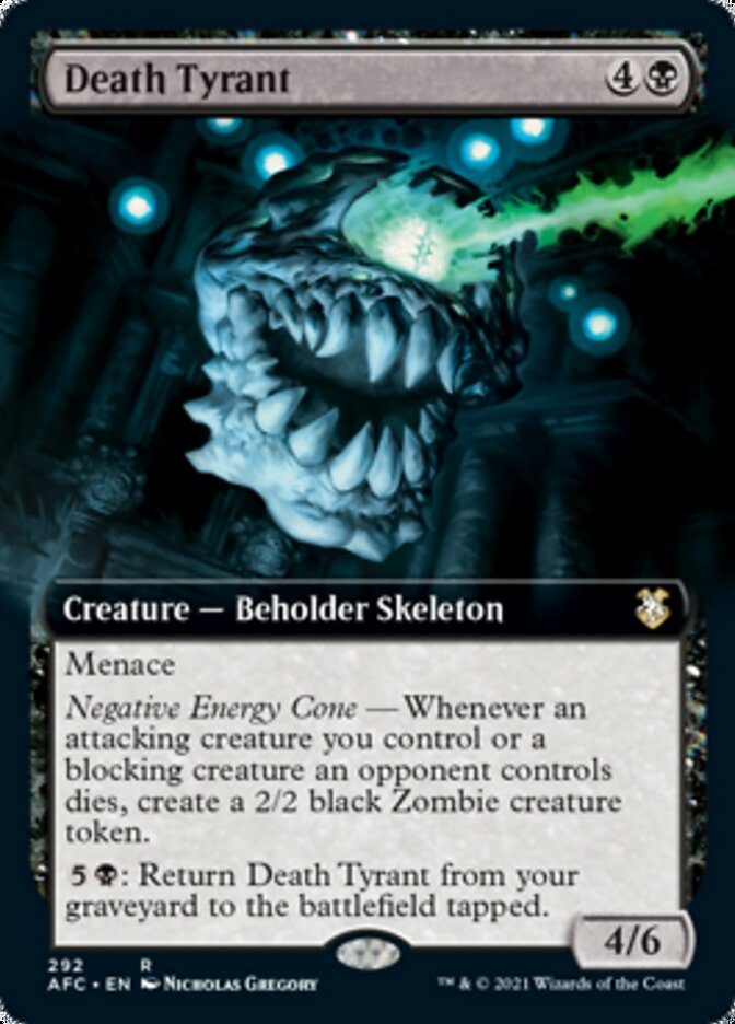 Magic | Death Tyrant (Extended Art) [Dungeons & Dragons: Adventures in the Forgotten Realms Commander] | The Nerd Merchant