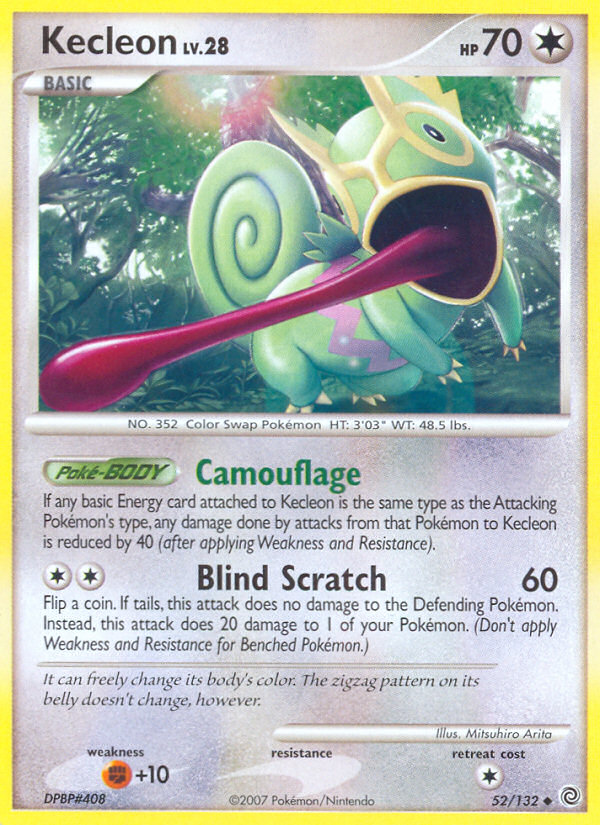 Pokemon | Kecleon (52/132) [Diamond & Pearl: Secret Wonders] | The Nerd Merchant