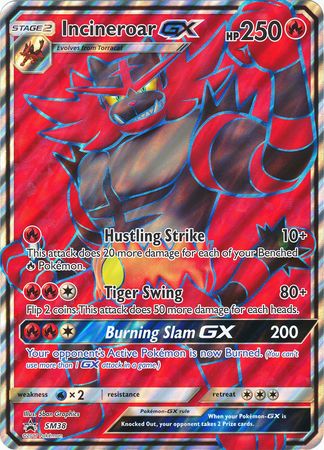 Pokemon | Incineroar GX (SM38) (Jumbo Card) [Sun & Moon: Black Star Promos] | The Nerd Merchant