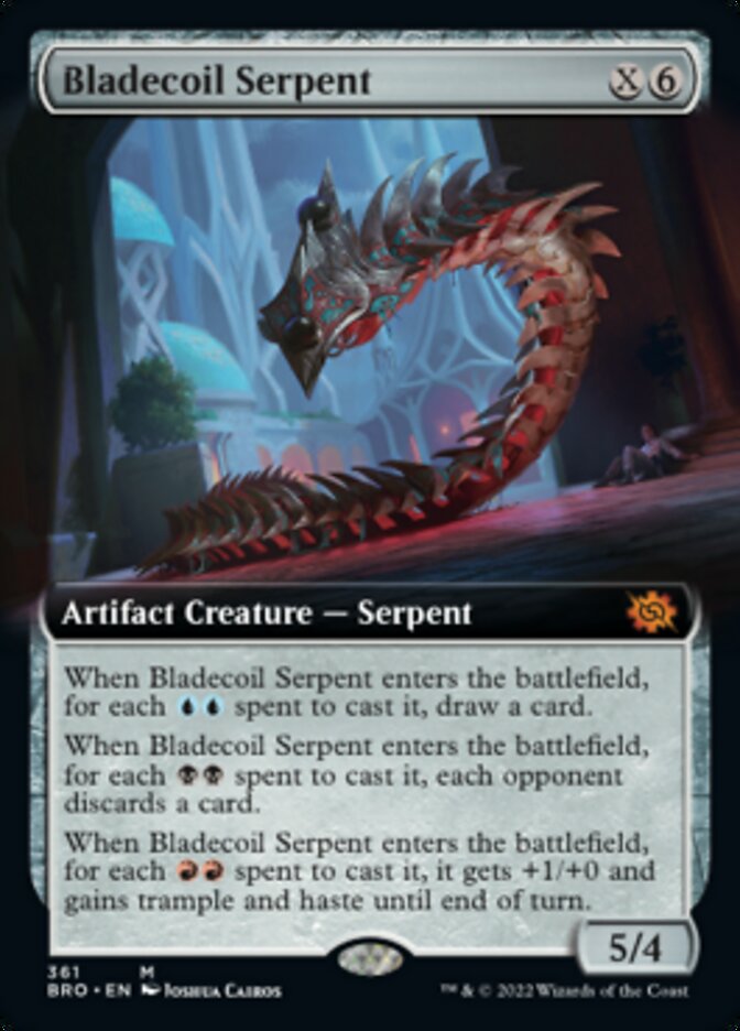 Magic | Bladecoil Serpent (Extended Art) [The Brothers' War] | The Nerd Merchant