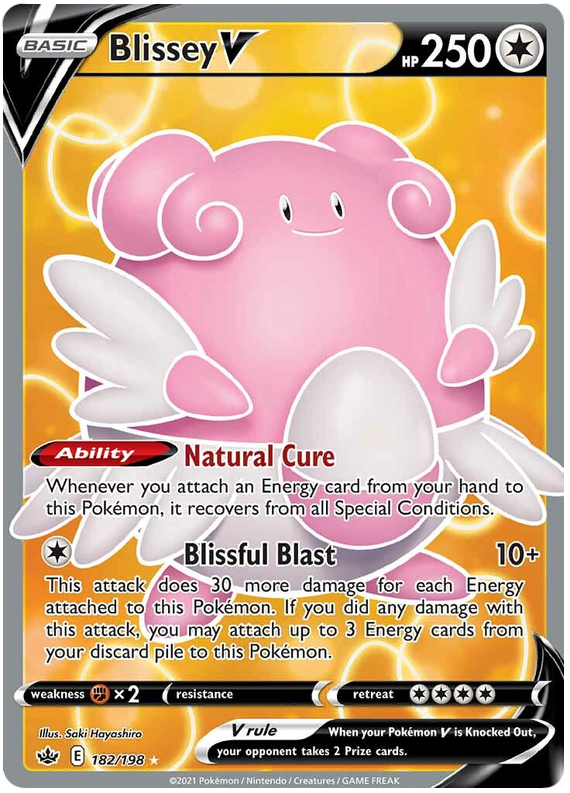 Pokemon | Blissey V (182/198) [Sword & Shield: Chilling Reign] | The Nerd Merchant