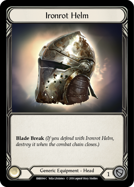 Flesh and Blood TCG | Ironrot Helm [RNR004-C] (Rhinar Hero Deck)  1st Edition Normal | The Nerd Merchant