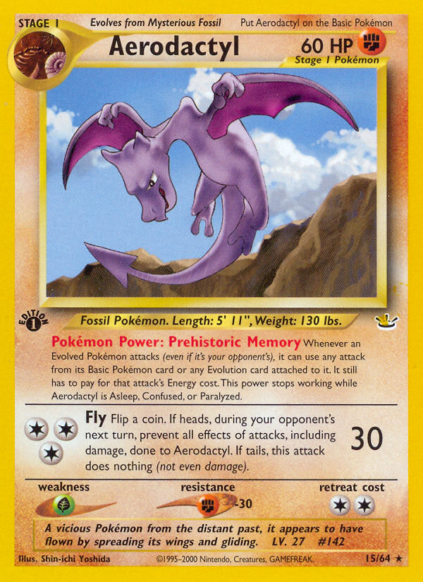 Pokemon | Aerodactyl (15/64) [Neo Revelation 1st Edition] | The Nerd Merchant