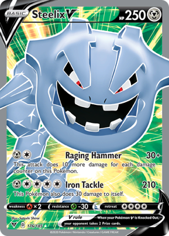 Pokemon | Steelix V (176/185) [Sword & Shield: Vivid Voltage] | The Nerd Merchant