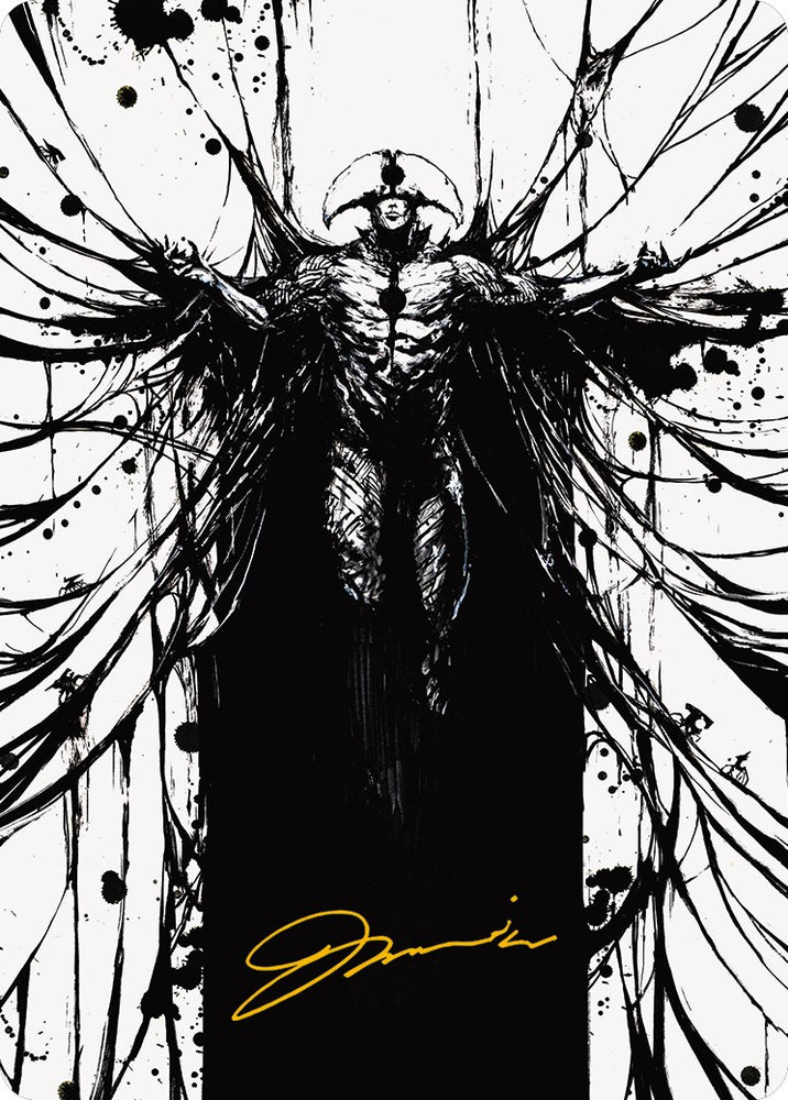 Magic | Sinew Dancer Art Card (Gold-Stamped Signature) [Phyrexia: All Will Be One Art Series] | The Nerd Merchant