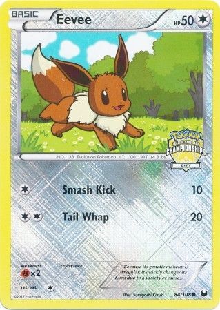 Pokemon | Eevee (84/108) (City Championship Promo) [Black & White: Dark Explorers] | The Nerd Merchant