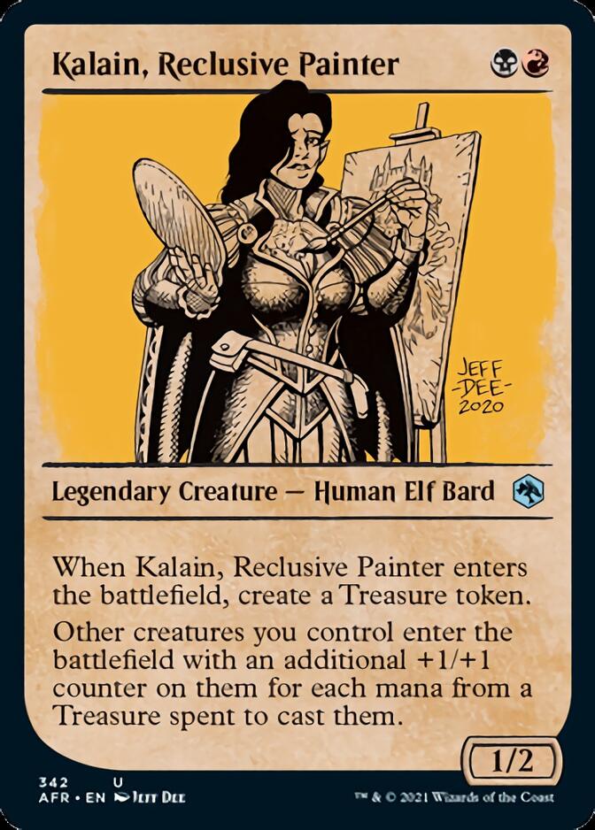 Magic | Kalain, Reclusive Painter (Showcase) [Dungeons & Dragons: Adventures in the Forgotten Realms] | The Nerd Merchant