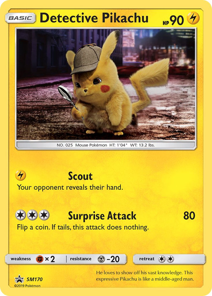 Pokemon | Detective Pikachu (SM170) [Sun & Moon: Black Star Promos] | The Nerd Merchant