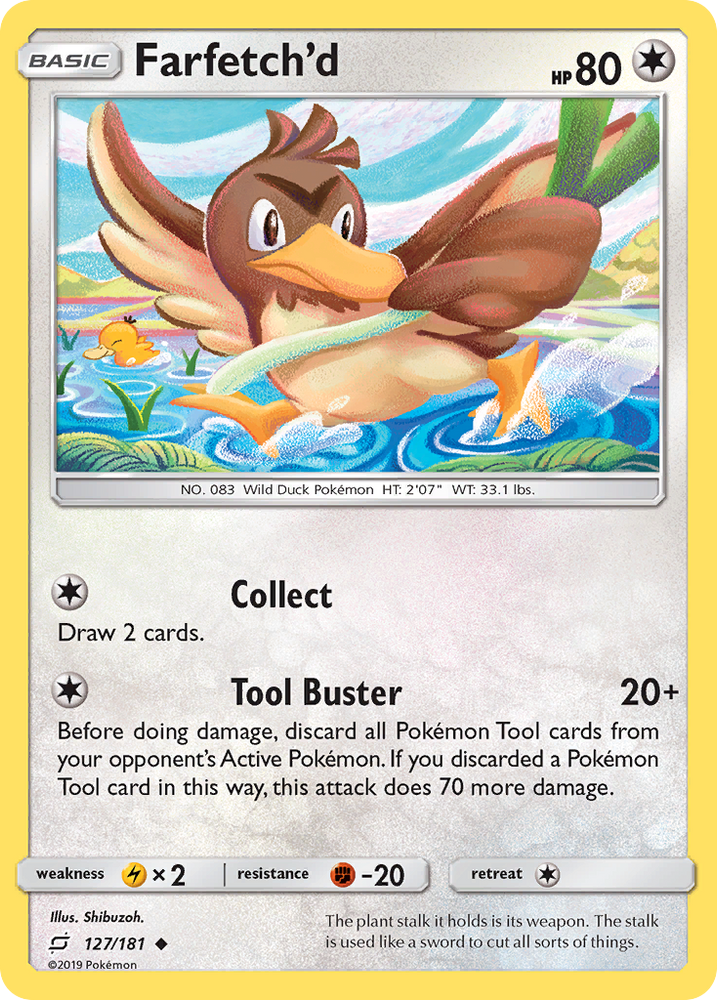 Pokemon | Farfetch'd (127/181) [Sun & Moon: Team Up] | The Nerd Merchant