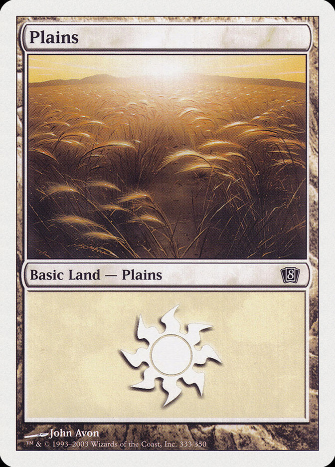 Magic | Plains (333) [Eighth Edition] | The Nerd Merchant