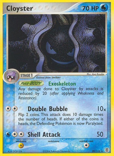 Pokemon | Cloyster (20/112) [EX: FireRed & LeafGreen] | The Nerd Merchant