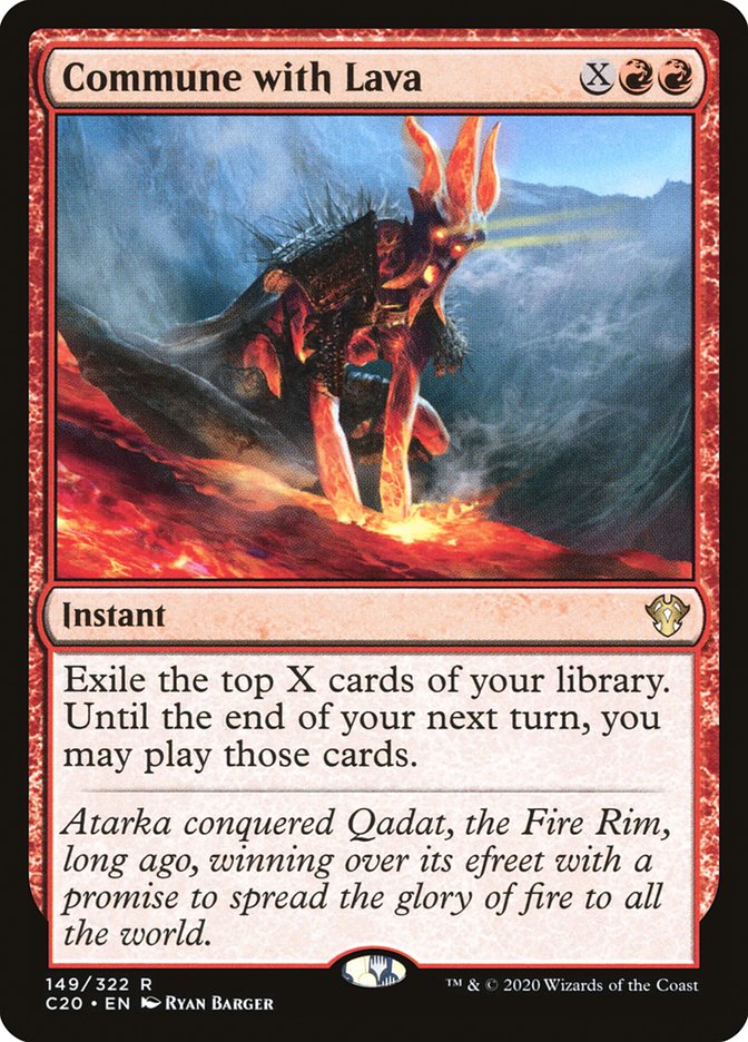 Magic | Commune with Lava [Commander 2020] | The Nerd Merchant