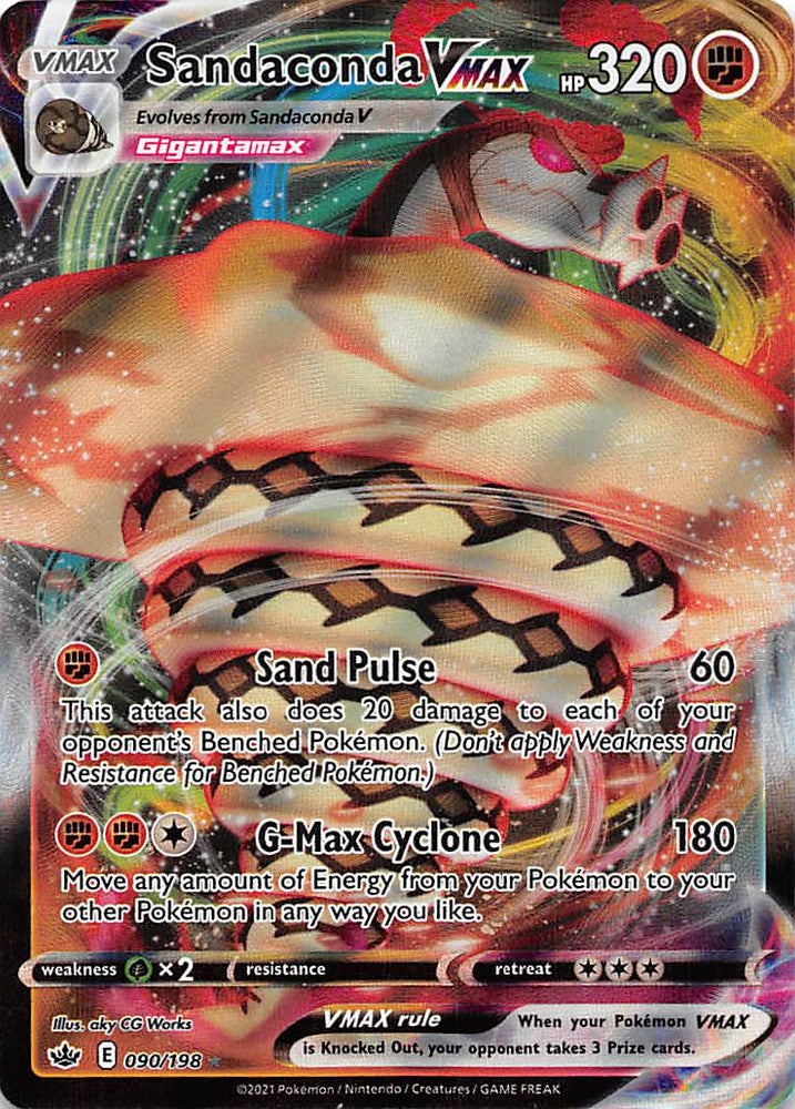 Pokemon | Sandaconda VMAX (090/198) [Sword & Shield: Chilling Reign] | The Nerd Merchant