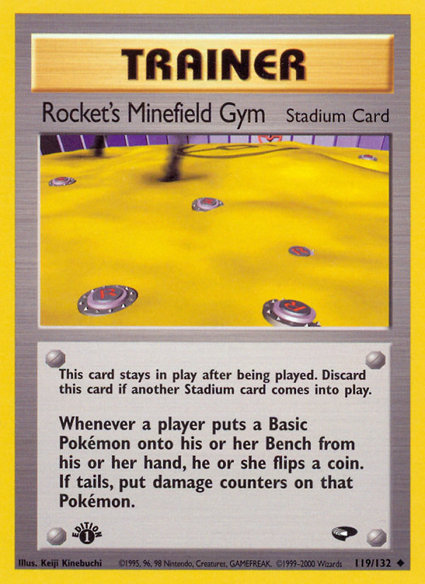 Pokemon | Rocket's Minefield Gym (119/132) [Gym Challenge 1st Edition] | The Nerd Merchant