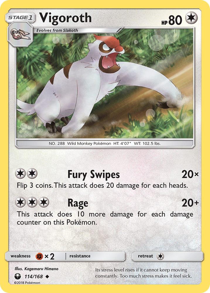 Pokemon | Vigoroth (114/168) [Sun & Moon: Celestial Storm] | The Nerd Merchant