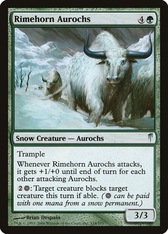 Magic | Rimehorn Aurochs [Coldsnap] | The Nerd Merchant