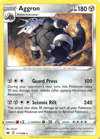 Pokemon | Aggron (111/198) [Sword & Shield: Chilling Reign] | The Nerd Merchant