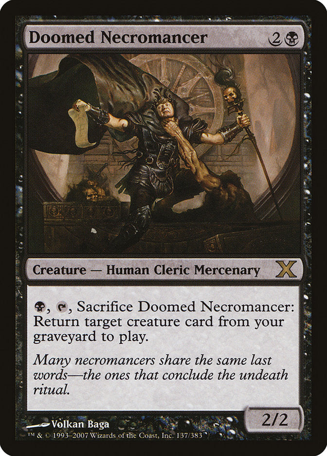 Magic | Doomed Necromancer [Tenth Edition] | The Nerd Merchant