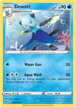 Pokemon | Dewott (034/185) [Sword & Shield: Vivid Voltage] | The Nerd Merchant
