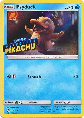 Pokemon | Psyduck Detective (SM199) (Pikachu Stamped) [Sun & Moon: Black Star Promos] | The Nerd Merchant