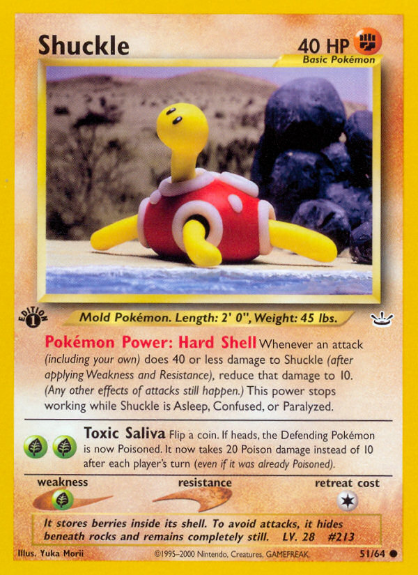 Pokemon | Shuckle (51/64) [Neo Revelation 1st Edition] | The Nerd Merchant