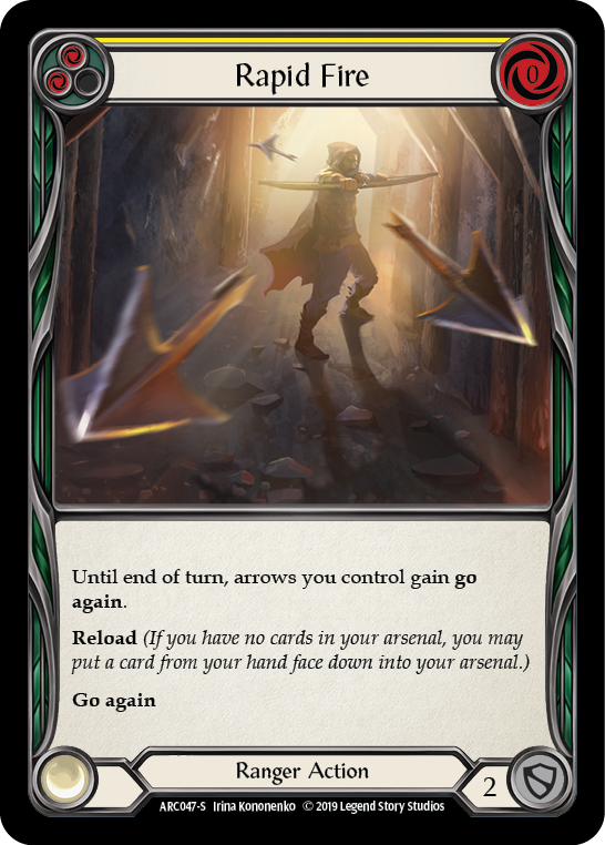 Flesh and Blood TCG | Rapid Fire [ARC047-S] (Arcane Rising)  1st Edition Normal | The Nerd Merchant