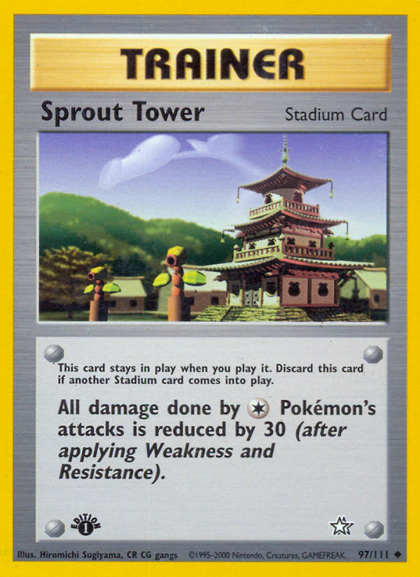 Pokemon | Sprout Tower (97/111) [Neo Genesis 1st Edition] | The Nerd Merchant
