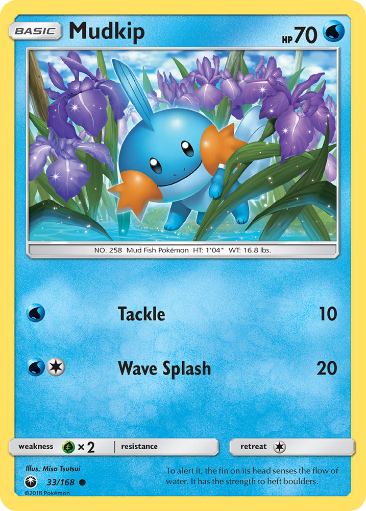 Pokemon | Mudkip (33/168) [Sun & Moon: Celestial Storm] | The Nerd Merchant