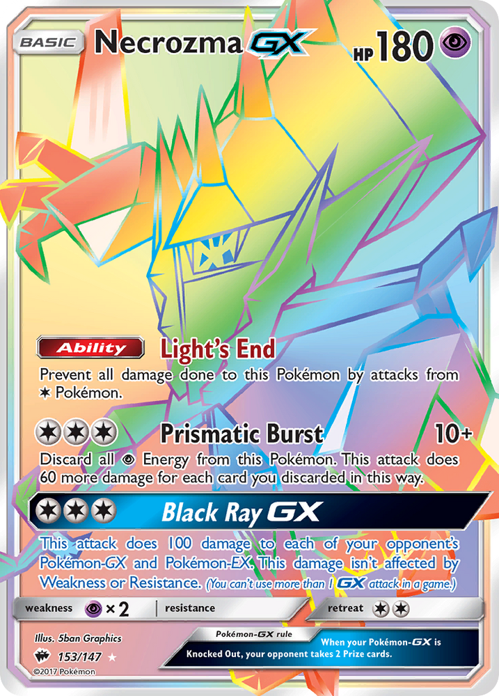 Pokemon | Necrozma GX (153/147) [Sun & Moon: Burning Shadows] | The Nerd Merchant