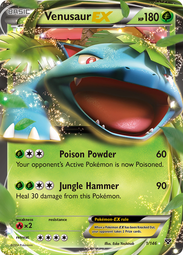 Pokemon | Venusaur EX (1/146) [XY: Base Set] | The Nerd Merchant