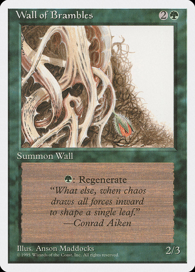 Magic | Wall of Brambles [Fourth Edition] | The Nerd Merchant