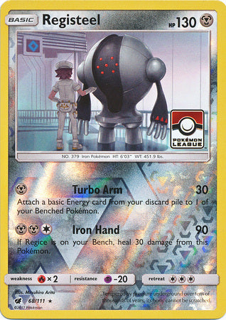 Pokemon | Registeel (68/111) (League Promo) [Sun & Moon: Crimson Invasion] | The Nerd Merchant