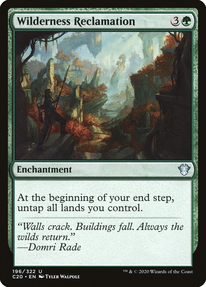 Magic | Wilderness Reclamation [Commander 2020] | The Nerd Merchant