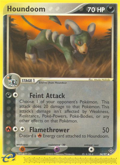 Pokemon | Houndoom (34/97) [EX: Dragon] | The Nerd Merchant