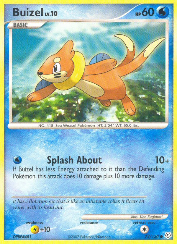 Pokemon | Buizel (72/130) [Diamond & Pearl: Base Set] | The Nerd Merchant