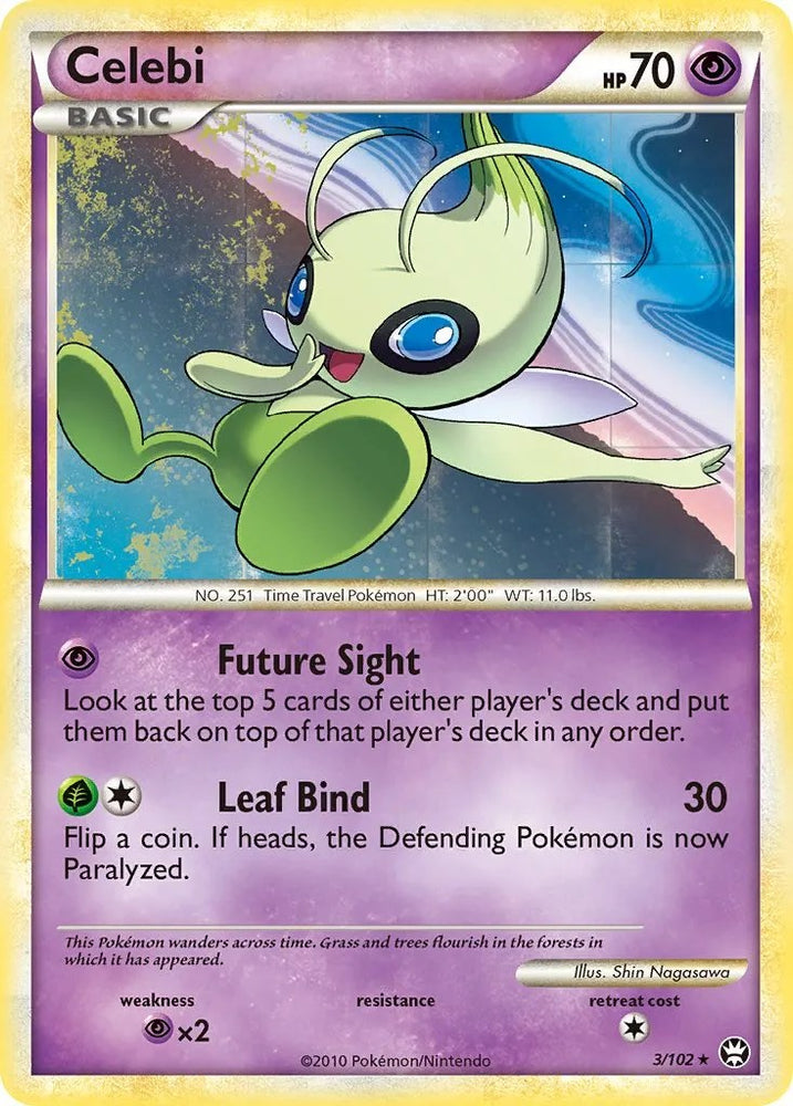 Pokemon | Celebi (3/102) (Movie Exclusive) [HeartGold & SoulSilver: Triumphant] | The Nerd Merchant