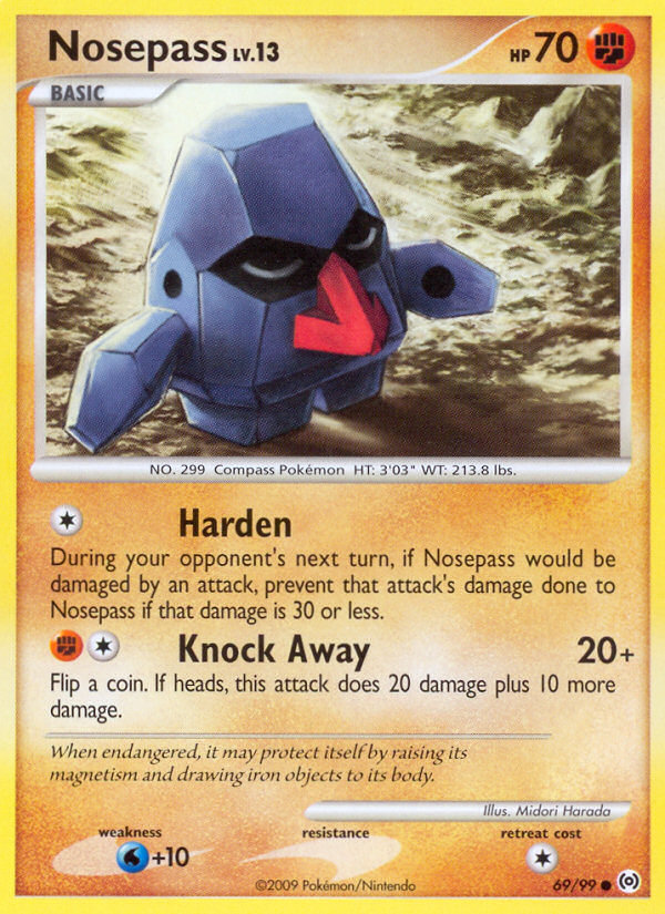 Pokemon | Nosepass (69/99) [Platinum: Arceus] | The Nerd Merchant
