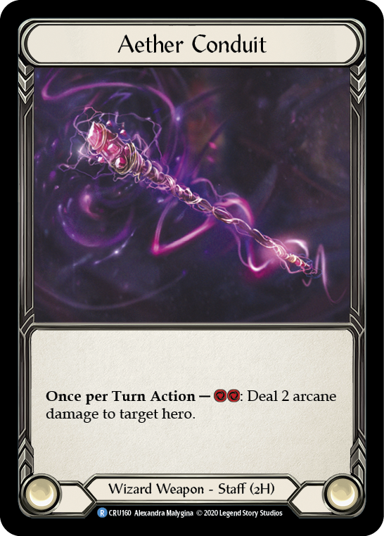 Flesh and Blood TCG | Aether Conduit [CRU160] (Crucible of War)  1st Edition Normal | The Nerd Merchant