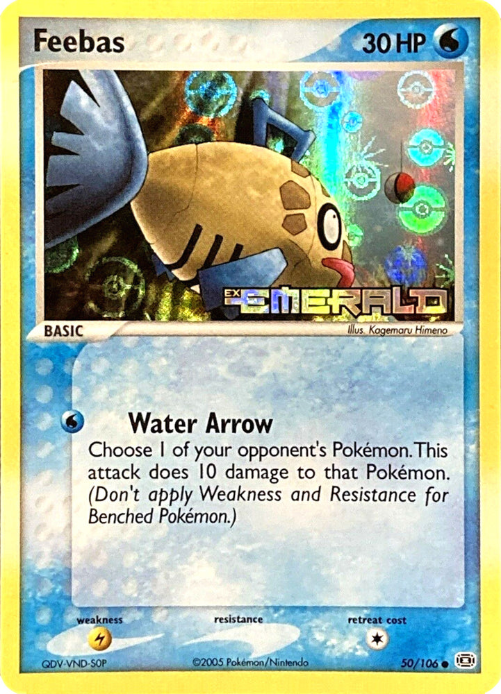 Pokemon | Feebas (50/106) (Stamped) [EX: Emerald] | The Nerd Merchant