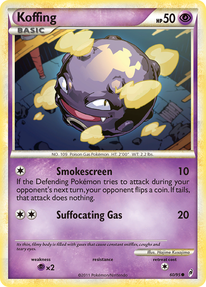 Pokemon | Koffing (60/95) [HeartGold & SoulSilver: Call of Legends] | The Nerd Merchant