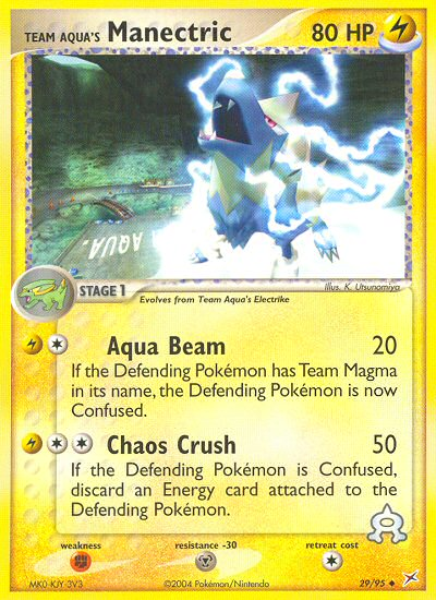 Pokemon | Team Aqua's Manectric (29/95) [EX: Team Magma vs Team Aqua] | The Nerd Merchant
