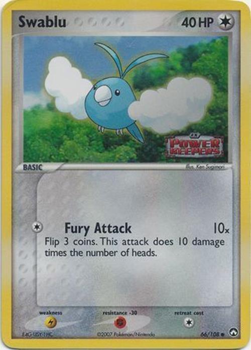 Pokemon | Swablu (66/108) (Stamped) [EX: Power Keepers] | The Nerd Merchant