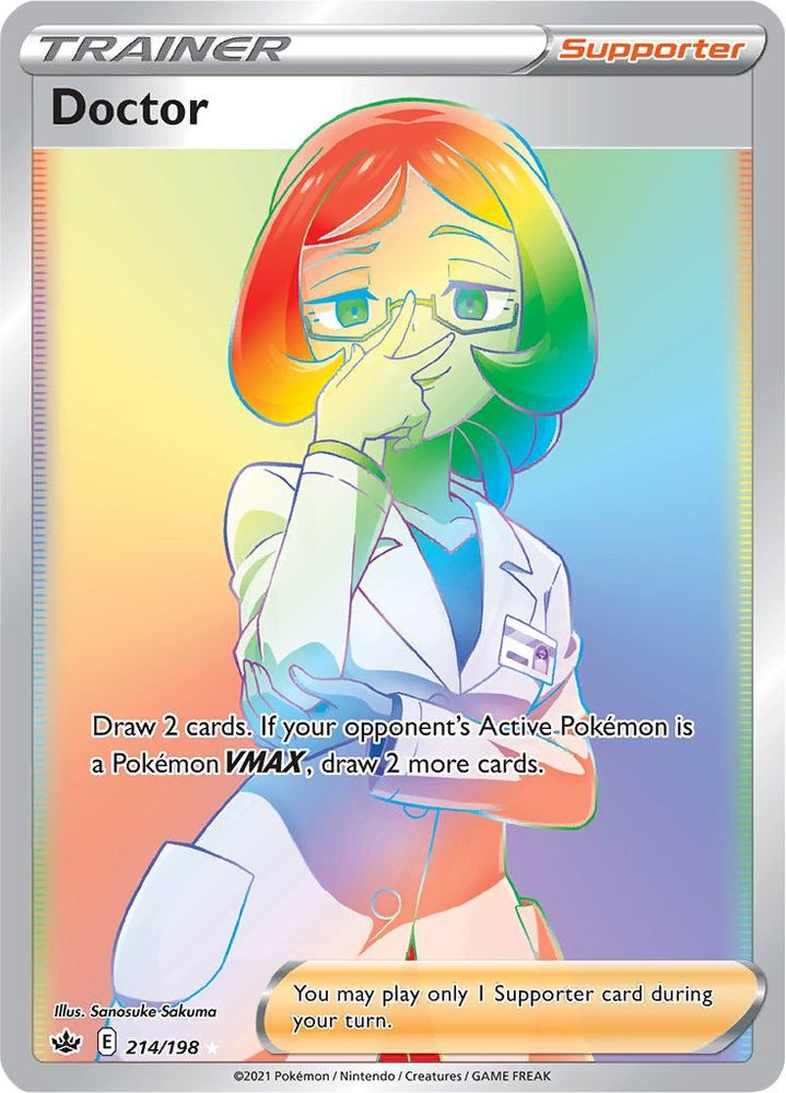 Pokemon | Doctor (214/198) [Sword & Shield: Chilling Reign] | The Nerd Merchant