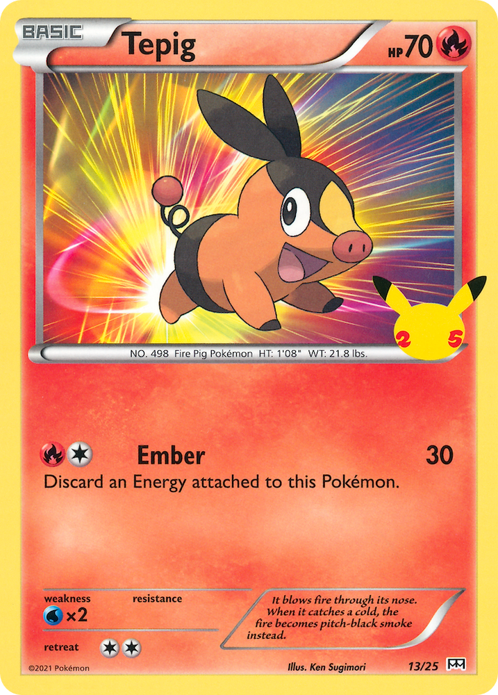 Pokemon | Tepig (13/25) [McDonald's 25th Anniversary] | The Nerd Merchant