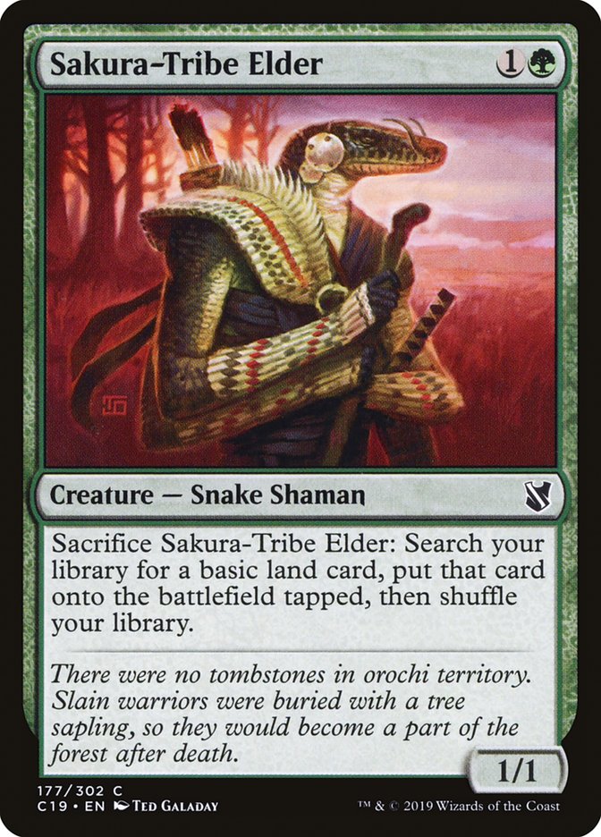 Magic | Sakura-Tribe Elder [Commander 2019] | The Nerd Merchant