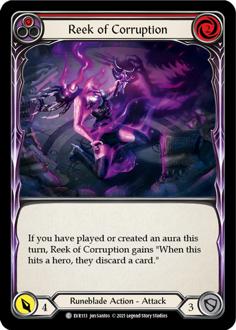 Flesh and Blood TCG | Reek of Corruption (Red) [EVR113] (Everfest)  1st Edition Normal | The Nerd Merchant