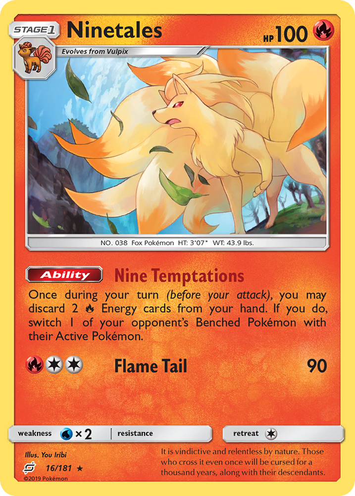 Pokemon | Ninetales (16/181) [Sun & Moon: Team Up] | The Nerd Merchant